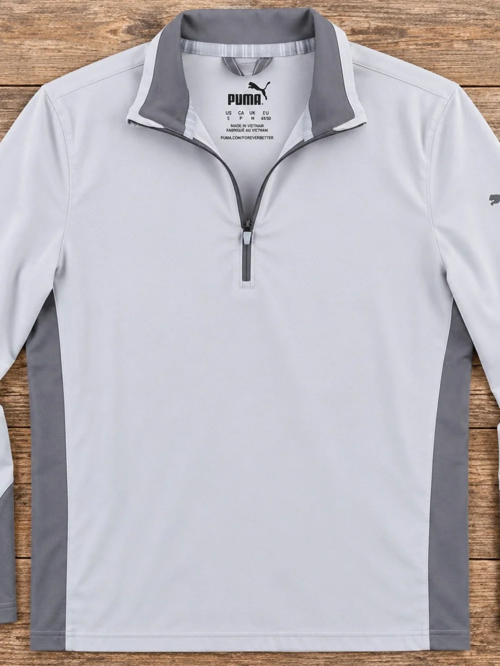 PUMA Golf Gamer 1/4 Zip Pullover Gray Men’s S NWT